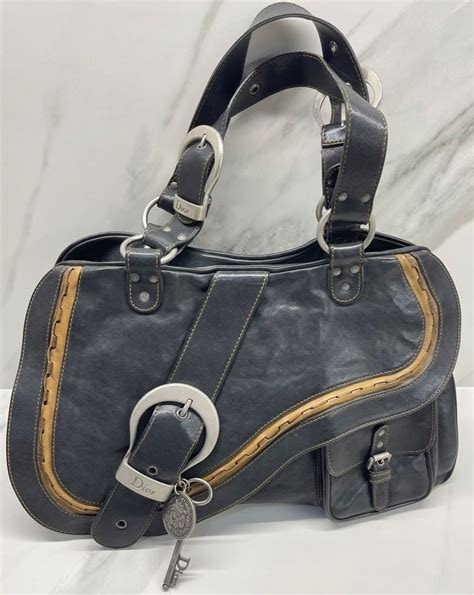 genuine dior gaucho bag